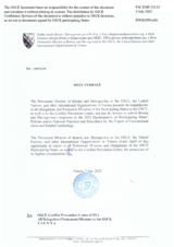 Response by the Delegation of Bosnia and Herzegovina to the Questionnaire on Participating States’ Policy and/or National Practices and Procedures for the Export of Conventional Arms and Related Technology