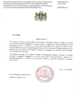 Response by the Delegation of Georgia to the Questionnaire on Participating States’ Policy and/or National Practices and Procedures for the Export of Conventional Arms and Related Technology