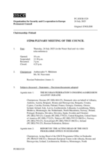 Journal of the 1529th Plenary Meeting of the Permanent Council