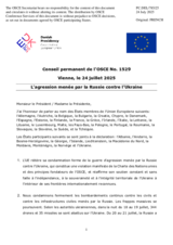 L’agression menée par la Russie contre l’Ukraine