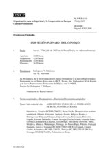 Diario de la 1528ª Sesión plenaria del Consejo Permanente