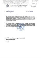 Information Exchange by the Delegation of Montenegro on Conventional Arms Transfer