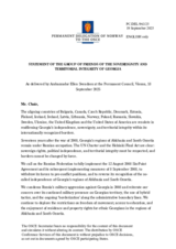 Statement by the Delegation of Norway, also on behalf of several delegations, on the 17 years since the act of full-scale military aggression against Georgia by the Russian Federation