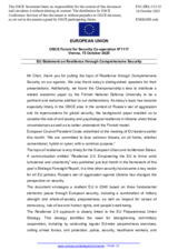 Statement by the Danish EU Presidency on Resilience through Comprehensive Security