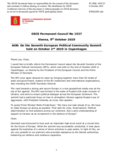 Statement by the Delegation of Denmark on the 7th European Political Community Summit, held in Copenhagen on 2 October 2025