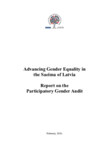 Latvia: Report on the Participatory Gender Assessment of the Saeima Latvia: Report on the Participatory Gender Assessment of the Saeima