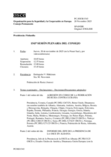 Journal of the 1543rd Plenary Meeting of the Permanent Council