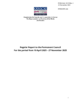 Regular Report to the Permanent Council by the Representative on Freedom of the Media for the period from 10 April 2025 – 27 November 2025