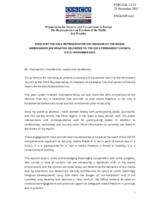 Statement to the Permanent Council by the Representative on Freedom of the Media
