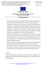 Statement by the Delegation of the European Union Closing Statement 