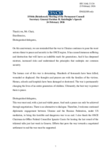 Statement by the Secretary General on “The Russian Federation’s Ongoing Aggression Against Ukraine”