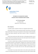 Statement by the Delegation of Ukraine on the "Russia’s war of aggression against Ukraine"