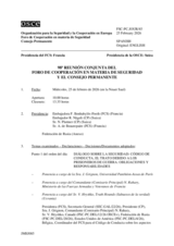 Journal of the 98th Joint Meeting of the Forum for Security Co-operation and the Permanent Council