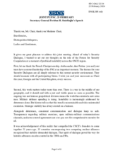Remarks by the Secretary General