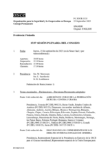 Journal of the 1535th Plenary Meeting of the Permanent Council