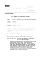 Journal of the 1537th Plenary Meeting of the Permanent Council