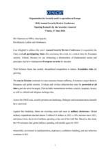 Opening Remarks by the Secretary General at the 2026 Annual Security Review Conference 