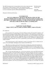 Statement by the Russian Federation