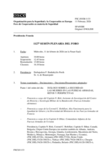 Journal of the 1127th Plenary Meeting of the Forum for Security Co-operation 