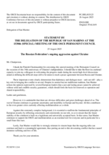 Statement by San Marino