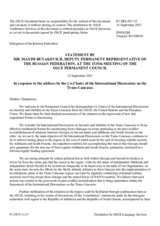 Statement by the Delegation of the Russian Federation in response to the address by the Co-Chairs of the Geneva International Discussions