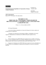 Permanent Council Decision No. 1511