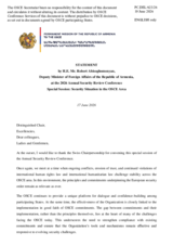 Statement by Armenia