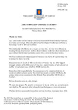 Statement by Norway