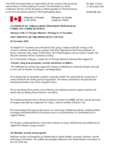 Statement by Canada on Any other Business