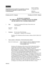 Journal of the 96th Joint Meeting of the Forum for Security Co-operation and the Permanent Council