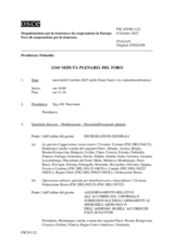 Journal of the 1116th Plenary Meeting of the Forum for Security Co-operation