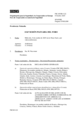 Journal of the 1116th Plenary Meeting of the Forum for Security Co-operation