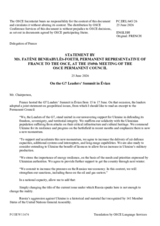 Statement by France