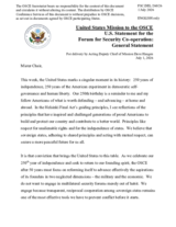 US Statement