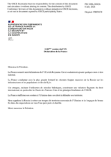 Statement by France