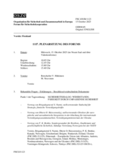 Journal of the 1117th Plenary Meeting of the Forum for Security Co-operation
