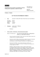 Journal of the 1117th Plenary Meeting of the Forum for Security Co-operation