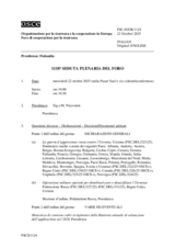 Journal of the 1118th Plenary Meeting of the Forum for Security Co-operation