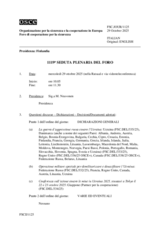 Journal of the 1119th Plenary Meeting of the Forum for Security Co-operation