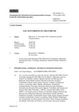 Journal of the 1121st Plenary Meeting of the Forum for Security Co-operation