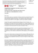 Statement by Canada
