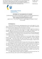 Statement by Ukraine