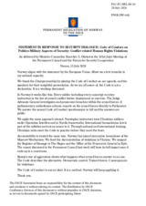 Statement by Norway