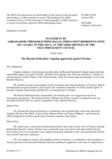 Statement by Canada