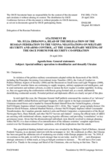 Statement by the Delegation of the Russian Federation