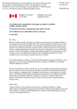 Statement by Canada