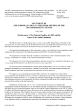 EU Statement