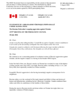 Statement by Canada
