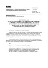 Forum for Security Co-operation Decision No. 3/03 (fr)
