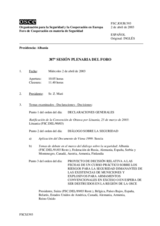 Journal of the 387th Plenary Meeting of the Forum for Security Co-operation (es)